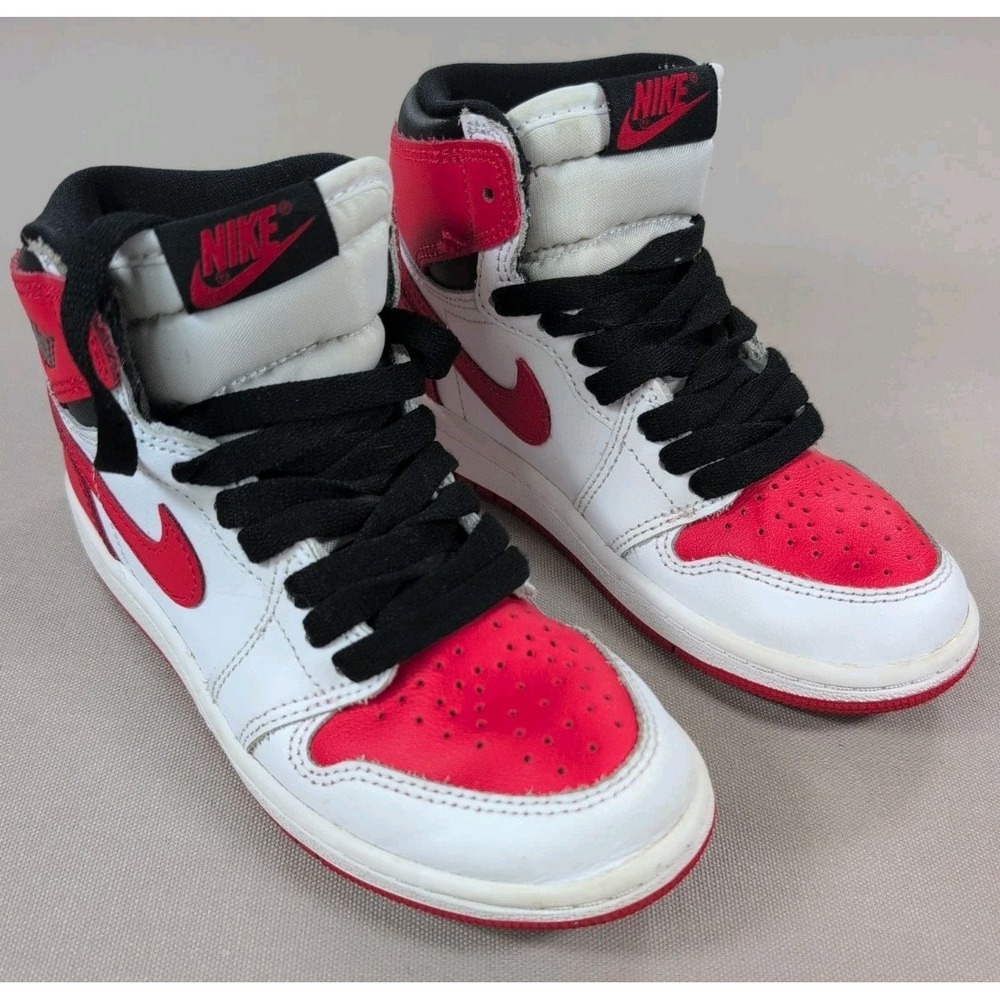 Jordan 1 Retro High OG PS Heritage Kids Size 13 Child White Red Black No Box